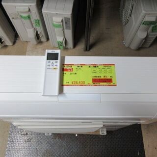 K02508　富士通　中古エアコン　主に6畳用　冷2.2kw ／ 暖2.5kw