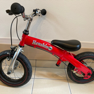 【良品】へんしんバイク　12インチ　赤　スタンド付き へんしんバイク スタンド付き 赤 レッド Henshin Bike 子供用自転車 12