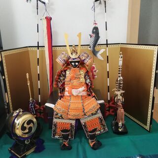 端午の節句　鎧兜飾り他