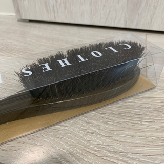 洋服ブラシ　木目仕上げ　豚毛の画像