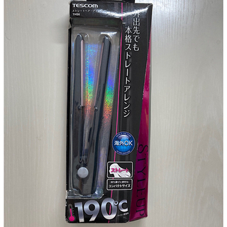 ストレートヘアアイロン 新品 TESCOM THS6(K)