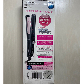 ストレートヘアアイロン 新品 TESCOM THS6(K)の画像