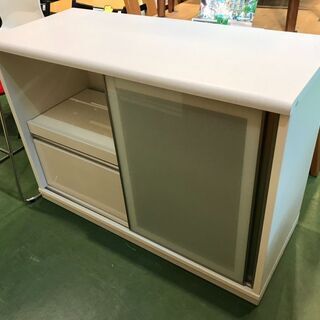 【愛品館八千代店】ニトリ　キッチンカウンター　リーフ120CT【愛八KT】