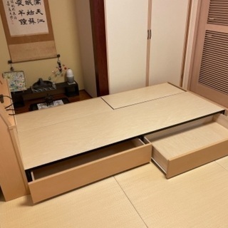 シングルベッドのフレームです。の画像