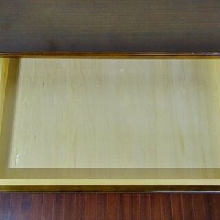 山口)下松市より　カリモク家具 コロニアル 片袖机 書斎デスク ウォールナット 幅120×奥行70×高さ73cm 鍵欠品 　BIZHJ30Hの画像