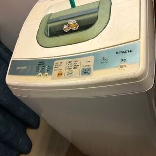 ☆まだまだ現役　洗濯機☆　日立2010年製（5㎏）　無料の画像