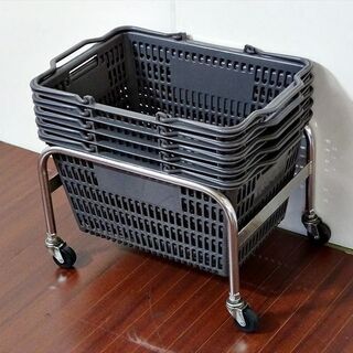 山口)下松市より　大一産業 業務用買い物かご スーパーカゴ FI...