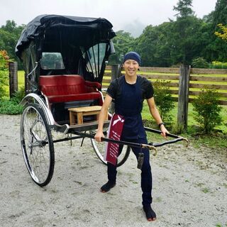 白馬人力車　俥夫の画像