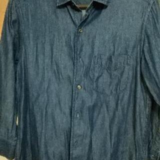 GUデニムシャツ👕　七分袖の画像