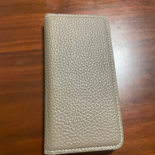AQUOS Sense 2 SHV43 スマホ手帳型カバー　グレージュ