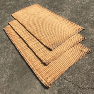 【A】むしろ6枚《筵 蓆 藁 古道具 古農具 古民具 養生資材 ...