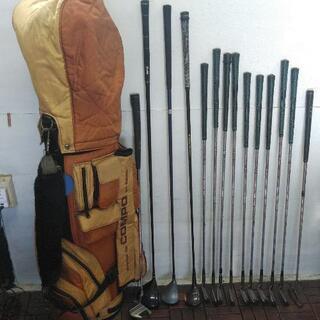 ダイワキャディバッグ&ゴルフクラブ14本まとめてセット