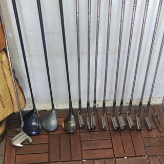 ダイワキャディバッグ&ゴルフクラブ14本まとめてセットの画像