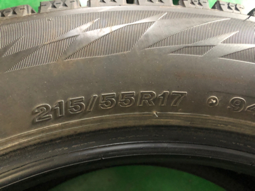 215／55R17VRX22017年製8.5分山スタッドレス