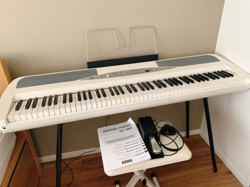 電子ピアノ　88鍵 椅子+ ヘッドホン付き　コルグ　KORG SP-280  美品