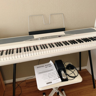 電子ピアノ　88鍵 椅子+ ヘッドホン付き　コルグ　KORG S...