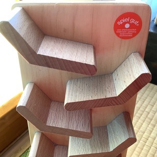 木のおもちゃ ベック社　クネクネバーン トレインカースロープ 車落としおもちゃ コロコロの画像