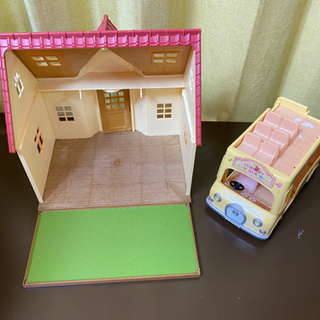 シルバニア　バスとおうち