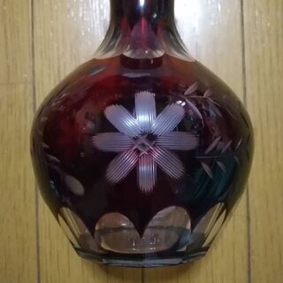 江戸切子水差し　昭和レトロ　希少価値　50年以上前実家整理品　手作り一点物の画像