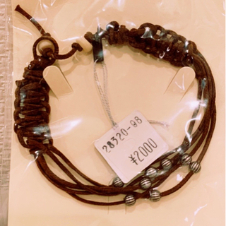 新品 ブレスレット 2000円 アクセサリー 未使用 ブラウン ...