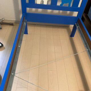 (値下げ)IKEA 子ども用ベッド KRITTER クリッテル　青色