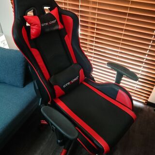 ★町田市引き取り限定★使用期間8ヵ月★禁煙&ペット無し★ Gtracing ゲーミングチェア オフィスチェア デスクチェア ゲーム用チェア リクライニング パソコンチェア ハイバック ヘッドレスト ランバーサポート ひじ掛け付きの画像