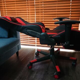 ★町田市引き取り限定★使用期間8ヵ月★禁煙&ペット無し★ Gtracing ゲーミングチェア オフィスチェア デスクチェア ゲーム用チェア リクライニング パソコンチェア ハイバック ヘッドレスト ランバーサポート ひじ掛け付きの画像