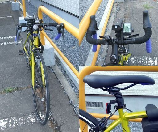 PRECISION R ロードバイク フレーム450サイズ 16段変速 ライムカラー あさひ自転車 ☆ 札幌市 北区 屯田 