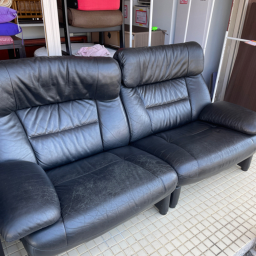 karimokuソファ❗️ジモティ限定価格❗️カリモク✨2人掛けソファ❗️リクライニング式❗️