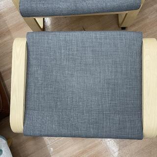 ロッキングチェア 1人掛けソファ オットマン付 IKEA 定価19,980円イケア💳自社配送時🌟代引き可💳※現金、クレジット、スマホ決済対応※の画像