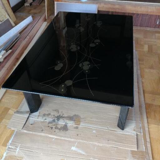 家具調こたつ　漆塗り風