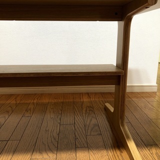 無印良品 リビングでもダイニングでも使えるテーブル オーク材