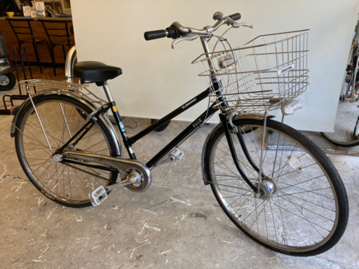 【ブリヂストン】26インチ　LEDオートライト　3段変速　黒