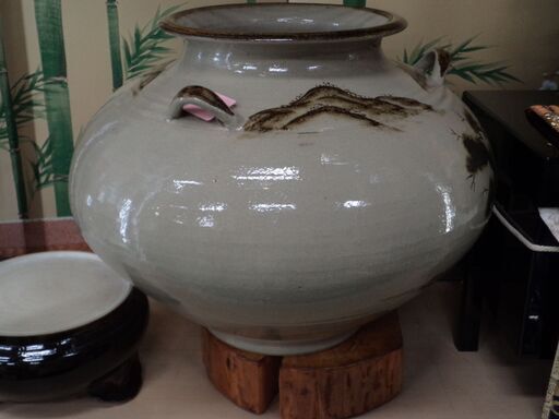 【愛品倶楽部柏店】古有田 唐船窯 梅丑作 大花瓶