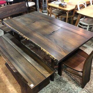 【愛品館市原店】カリモク Karimoku ベンチダイニング5点セット【管理IDS007773-104】