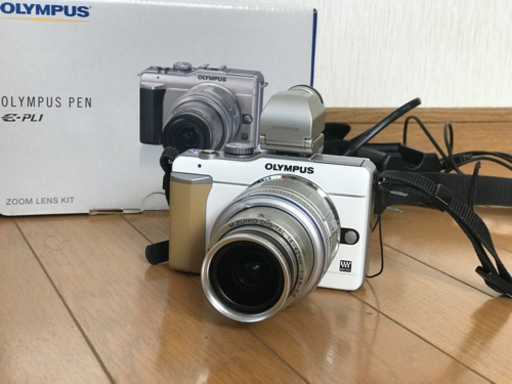 お取引中　デジカメ　一眼レフ　オリンパスペン　EPL-1 電子ファインダー付き　ジャンク