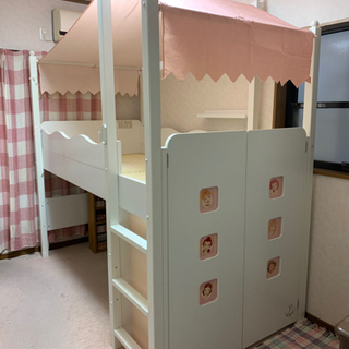 🌟お値下げ‼️コイズミ　収納付ミドルベッド(シングル)   👑デ...