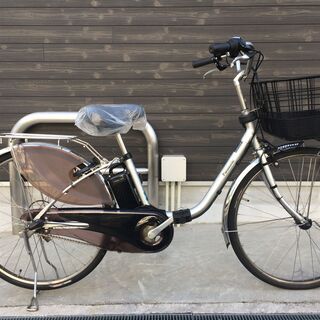地域限定送料無料　パナソニック　ビビ　DX　新基準　子供乗せ　12AH　現行車　シルバー　パスウィズ　アシスタ　神戸市　電動自転車 地域限定送料無料 パナソニック ビビ DX 新基準 子供乗せ 12AH 現行車