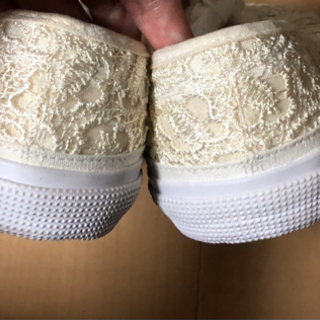 未使用　白色　スニーカーの画像