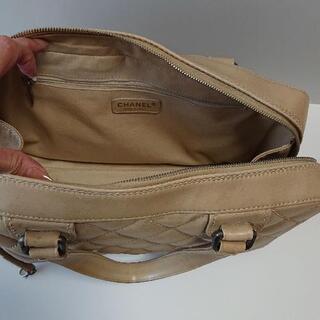 シャネル☆ボストンバッグ☆ワイルドステッチ☆バッグ☆ベージュ