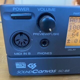 値引き！音源 SC-88 ROLAND SOUND CANVAS （DTM) 美品 イヤホンR