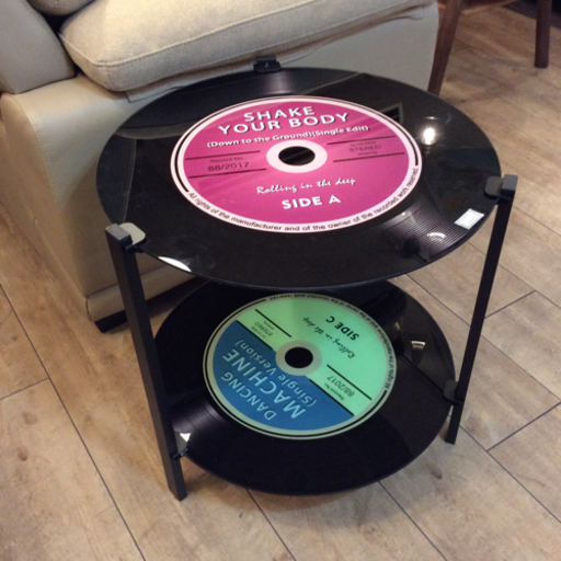 アウトレット品 2段レコードコーヒーテーブル