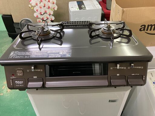 美品】Paloma パロマ IC-S87BM-L 左強 水梨グリル 2020年 高年式 プロパン LP ガステーブル