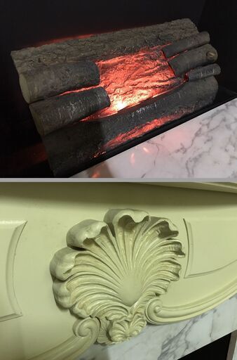 RusticCraft ラスティッククラフト 暖炉 マントルピース イミテーション 幅155cm×奥行65cm×高さ121cm 