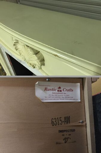 RusticCraft ラスティッククラフト 暖炉 マントルピース イミテーション 幅155cm×奥行65cm×高さ121cm 