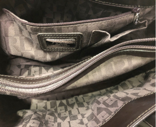 BG-1【極美品】FURLA フルラ レザートートバッグ ダークブラウン（濃茶）