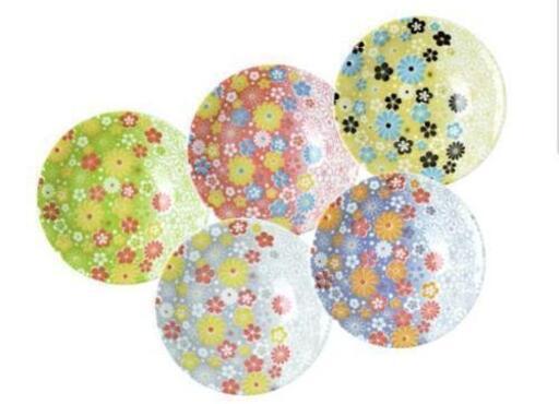 【新品】美濃焼　花柄　器　皿　５枚セット