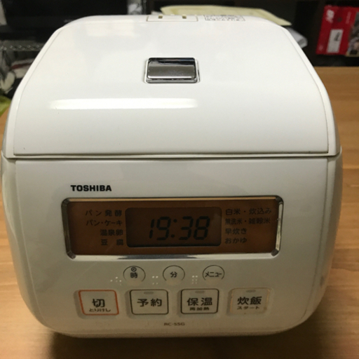 炊飯器　3合炊き　TOSHIBA  RC-5SG