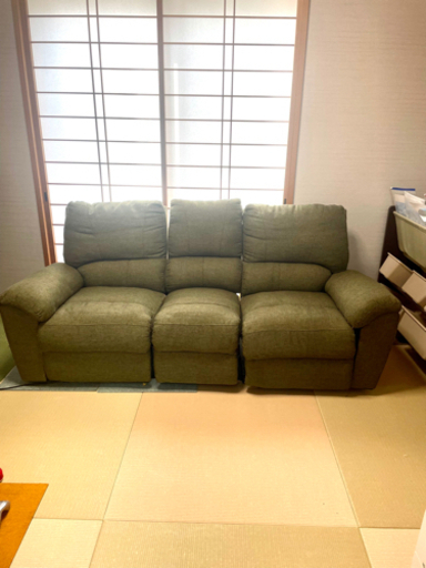電動リクライニングソファ ２～３人がけ テーブル付