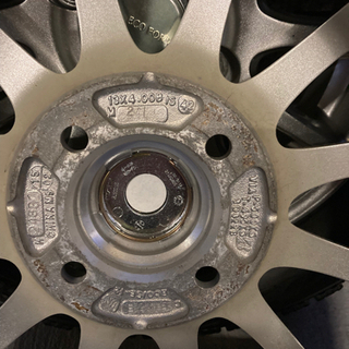 アルミホイール、スタッドレスタイヤ155/65R13、の画像